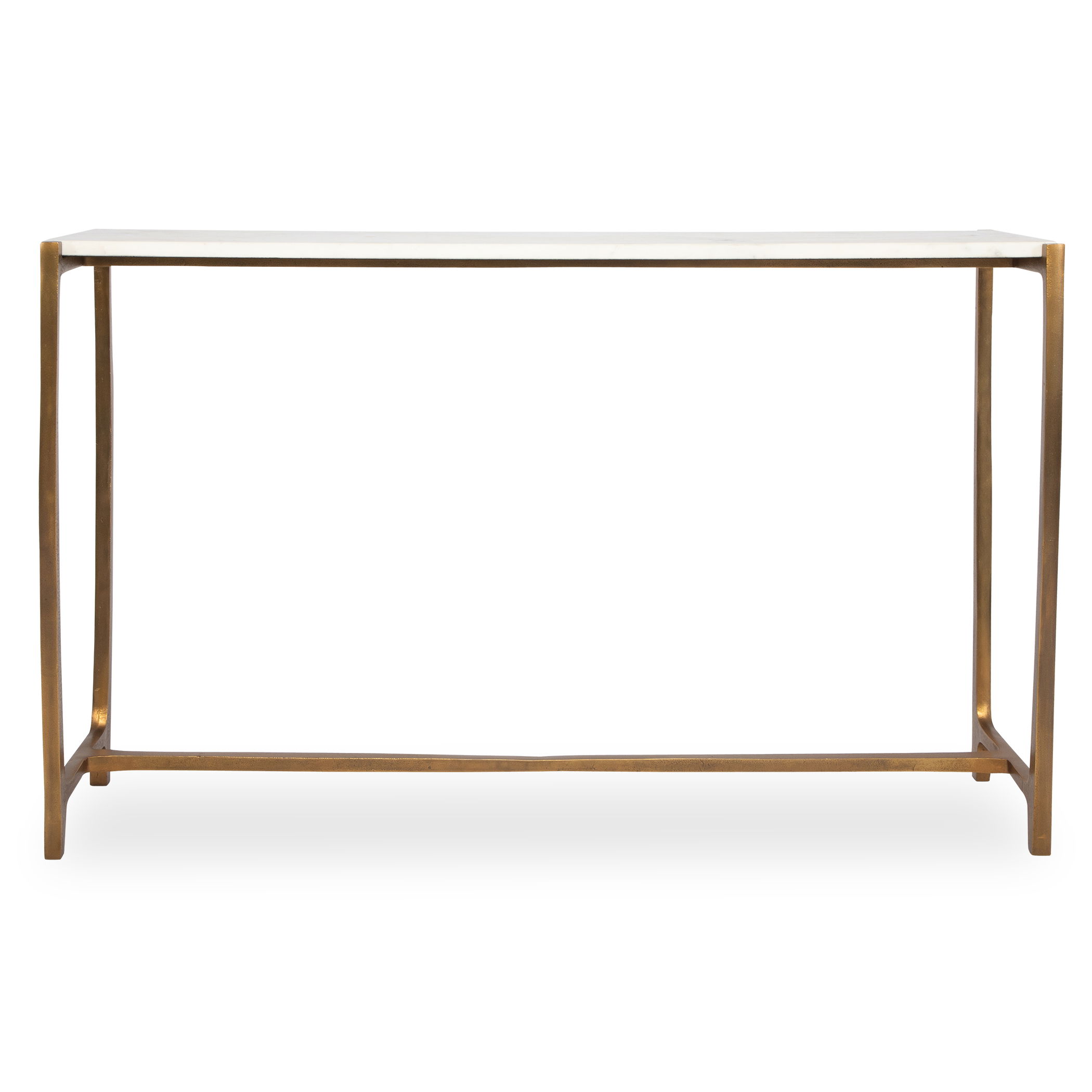 Affinity White Marble Console Table large image 