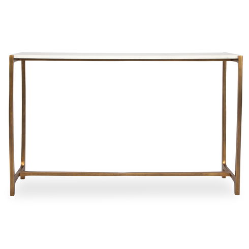 Affinity White Marble Console Table