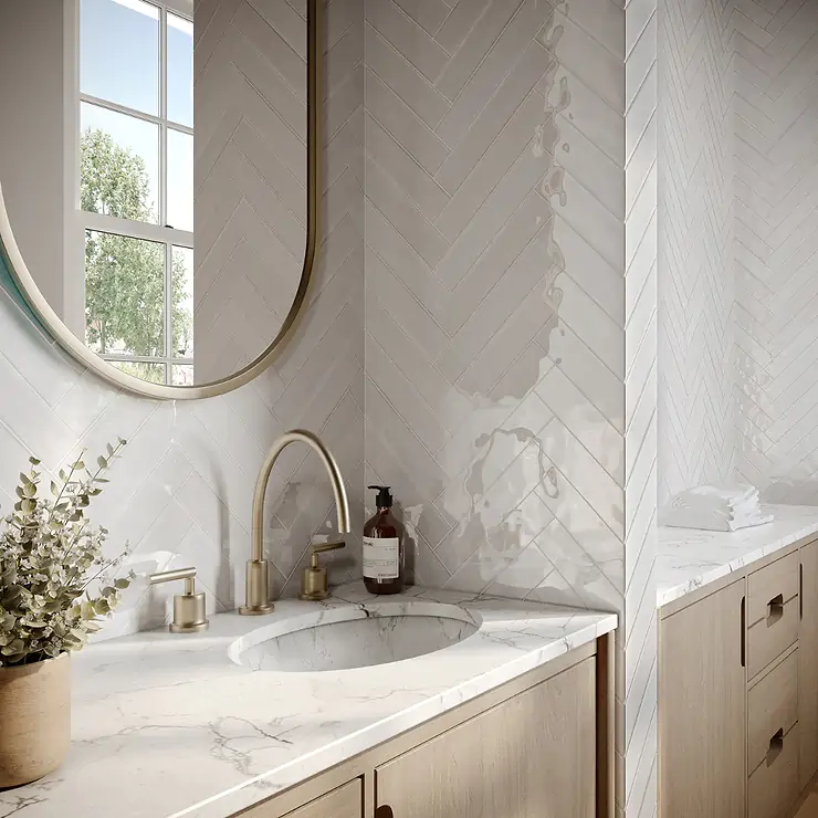 Online Designer Kitchen Seaport Hibiscus Gray 2x10 Polished Ceramic Subway Wall Tile