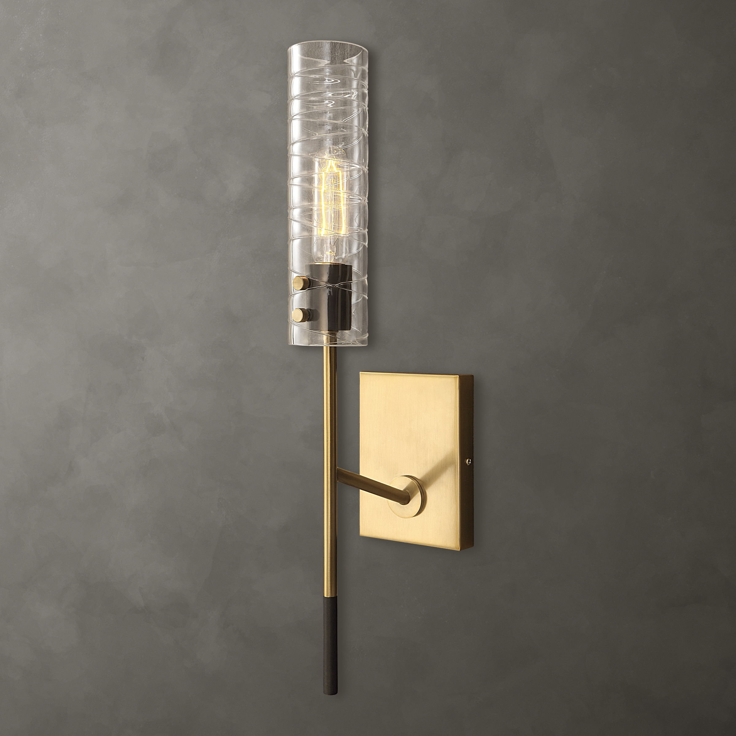 Telesto 1 Light Brass Sconce large image 