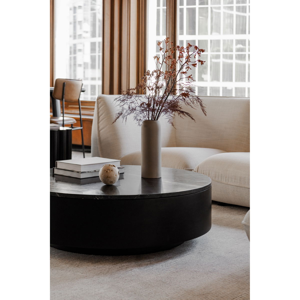 Ritual Coffee Table Black, by Moe's Home, 40" width x 12" height x 40" depth View 5