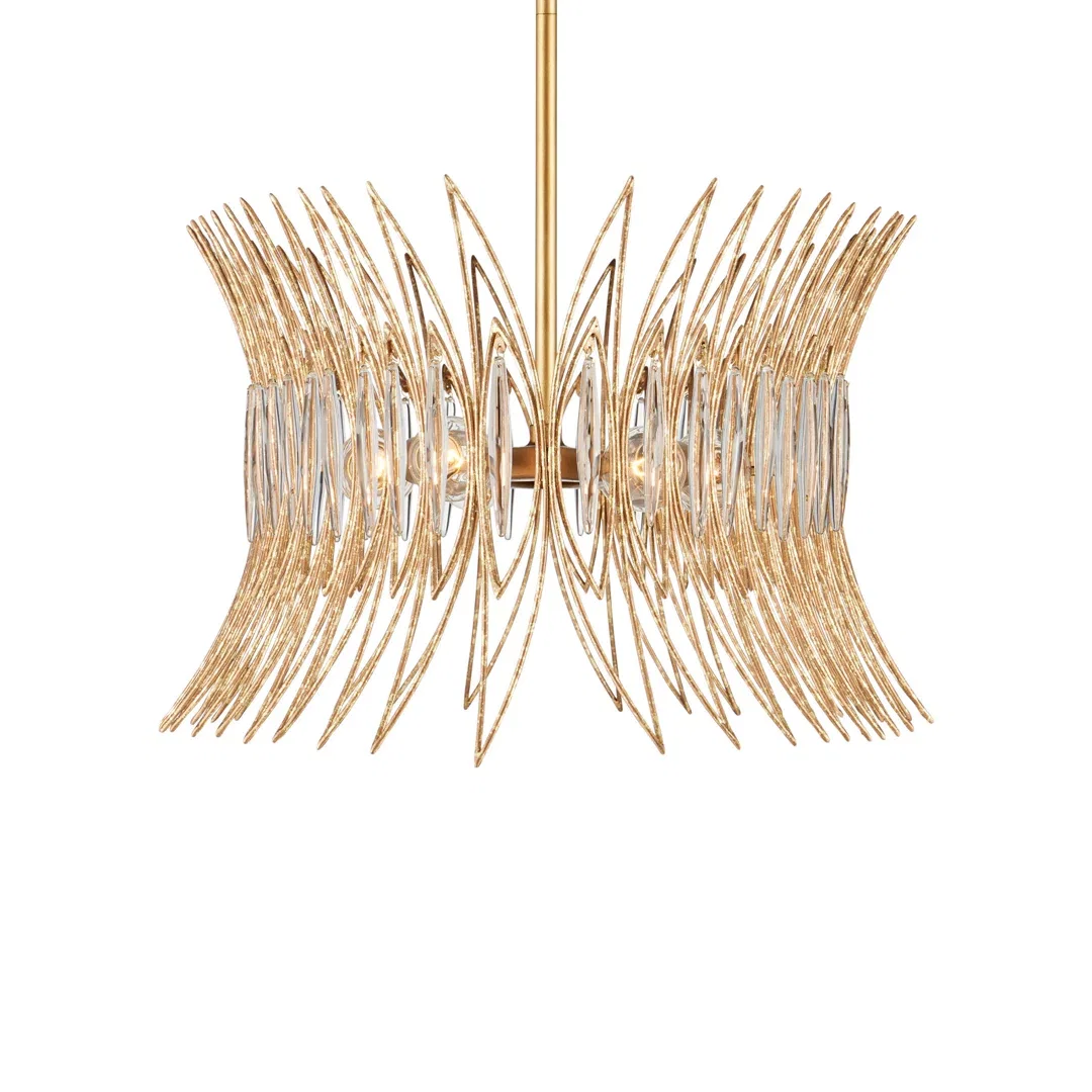Marquise 8 - Light Chandelier, by Currey and Company, 40" width x 16.75" height x 17.5" depth View 8