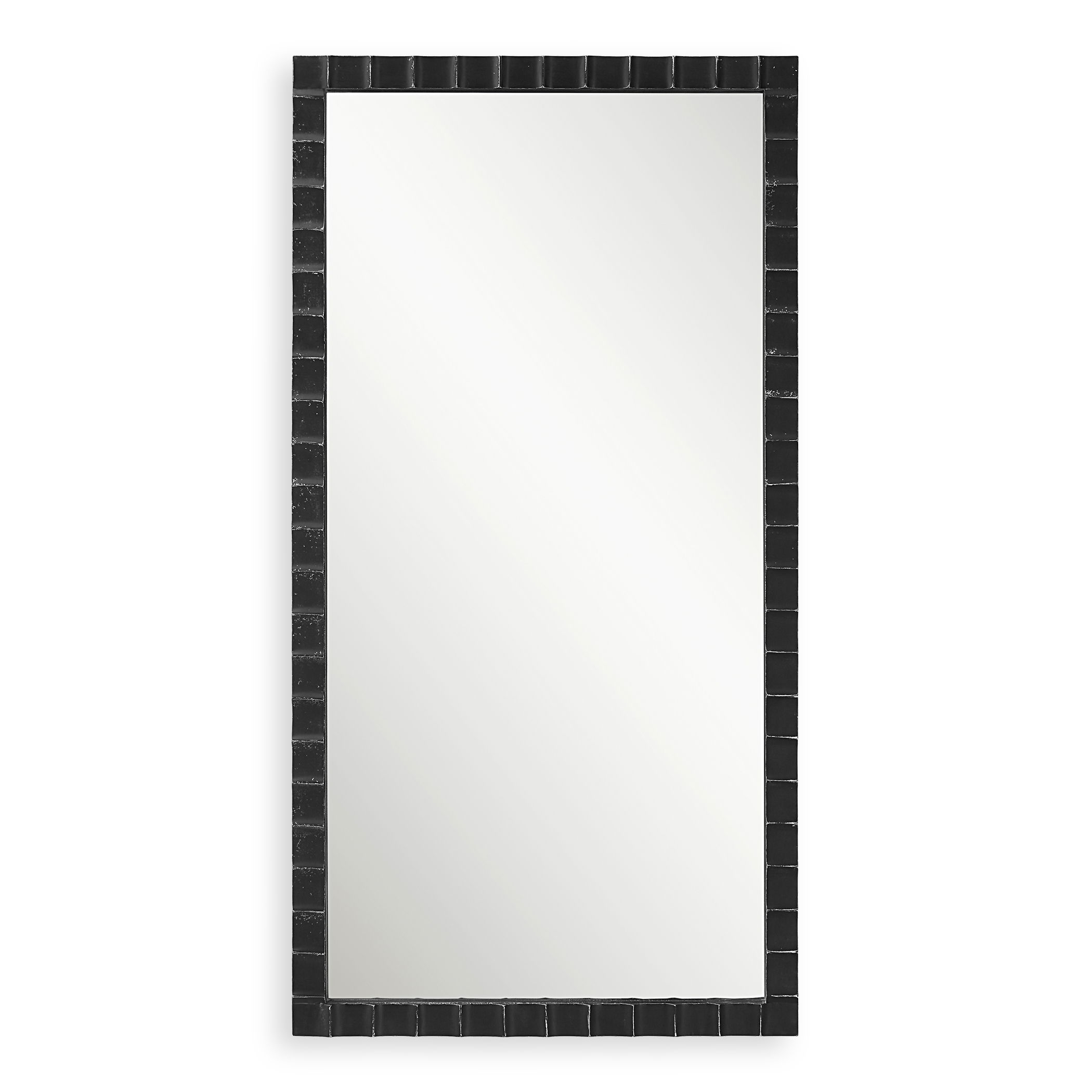 Dandridge Black Industrial Mirror large image 