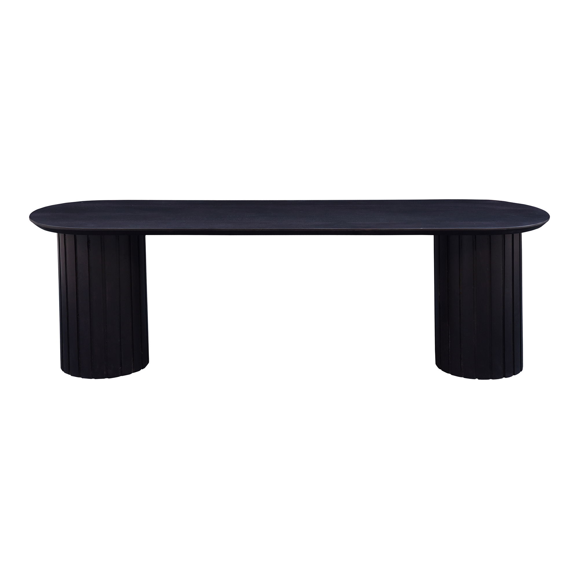 Povera Dining Bench Black, Benche by Moe's Home, 59" width x 18" height x 16" depth View 1