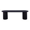 Povera Dining Bench Black, Benche by Moe's Home, 59" width x 18" height x 16" depth thumbnail 1