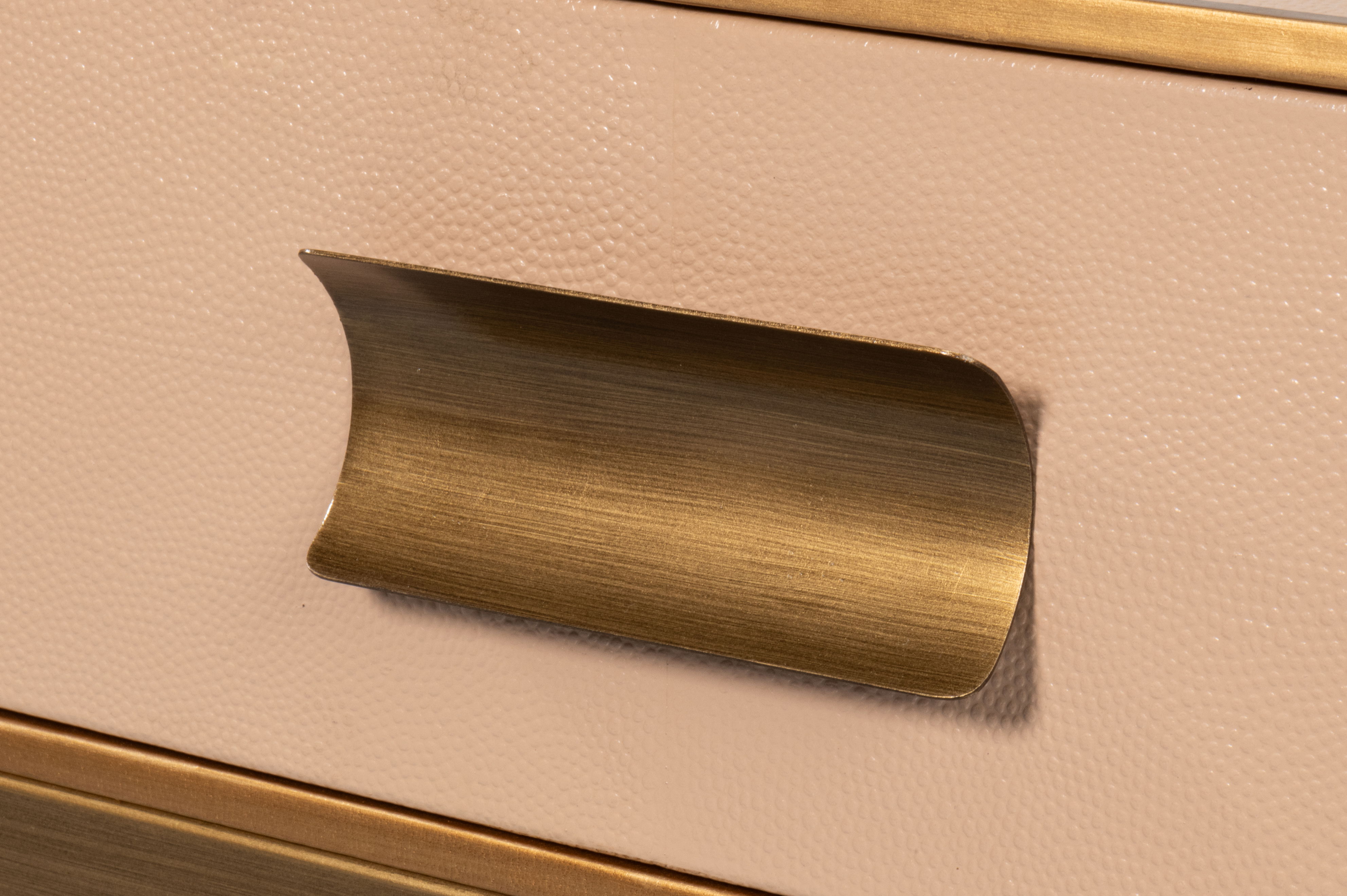 Gideon Shagreen Sq.Coffee Table,Mushroom large image 