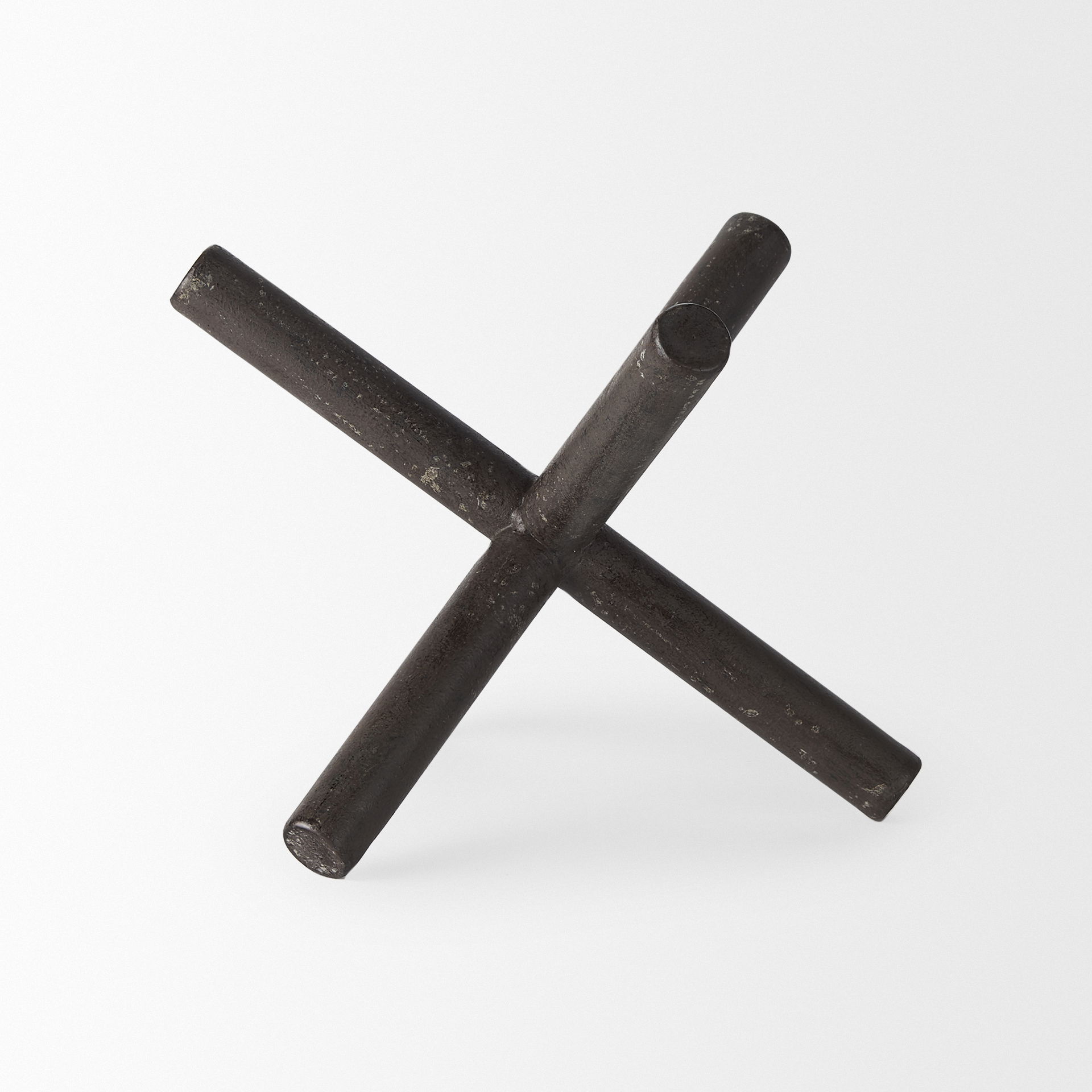 Astericks II (Medium) 8L x 7W Brown Metal Decor Object, Decorative Object by Mercana, 8.07" length x 7.28" width x 6.3" height View 4