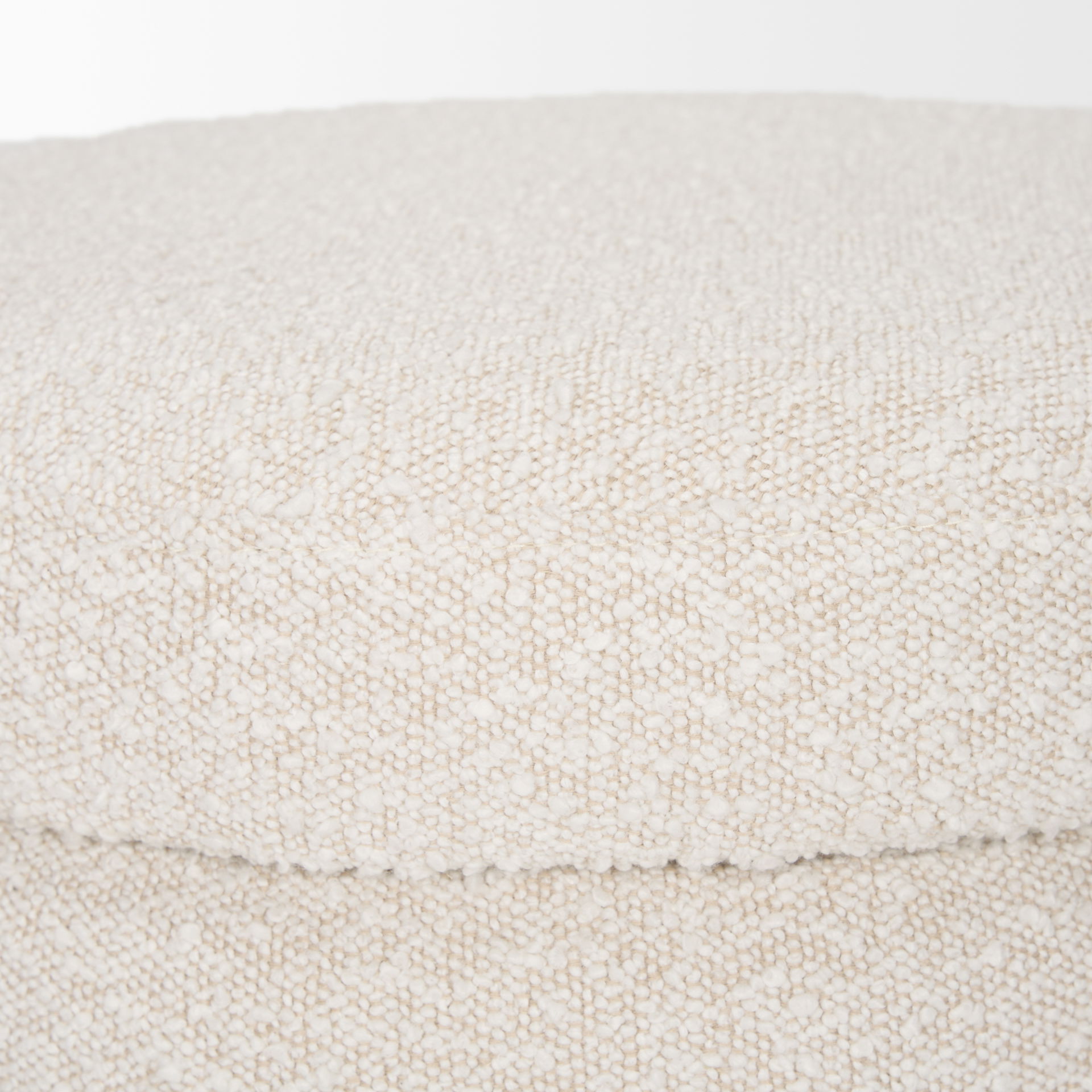 Elise Cream Boucle Upholstered Storage Ottoman large image 