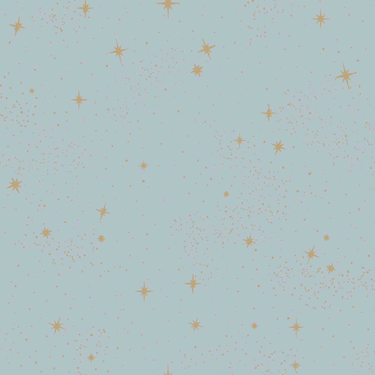 Upon A Star Blue Peel & Stick Wallpaper, by York Wall, 16'6" length x 1'8.5" width x 0.02" depth