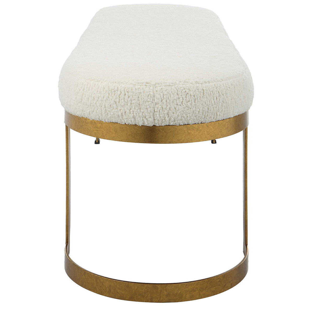 Infinity Gold Bench, Benche by Uttermost, 60" width x 19" height x 16.25" depth View 6