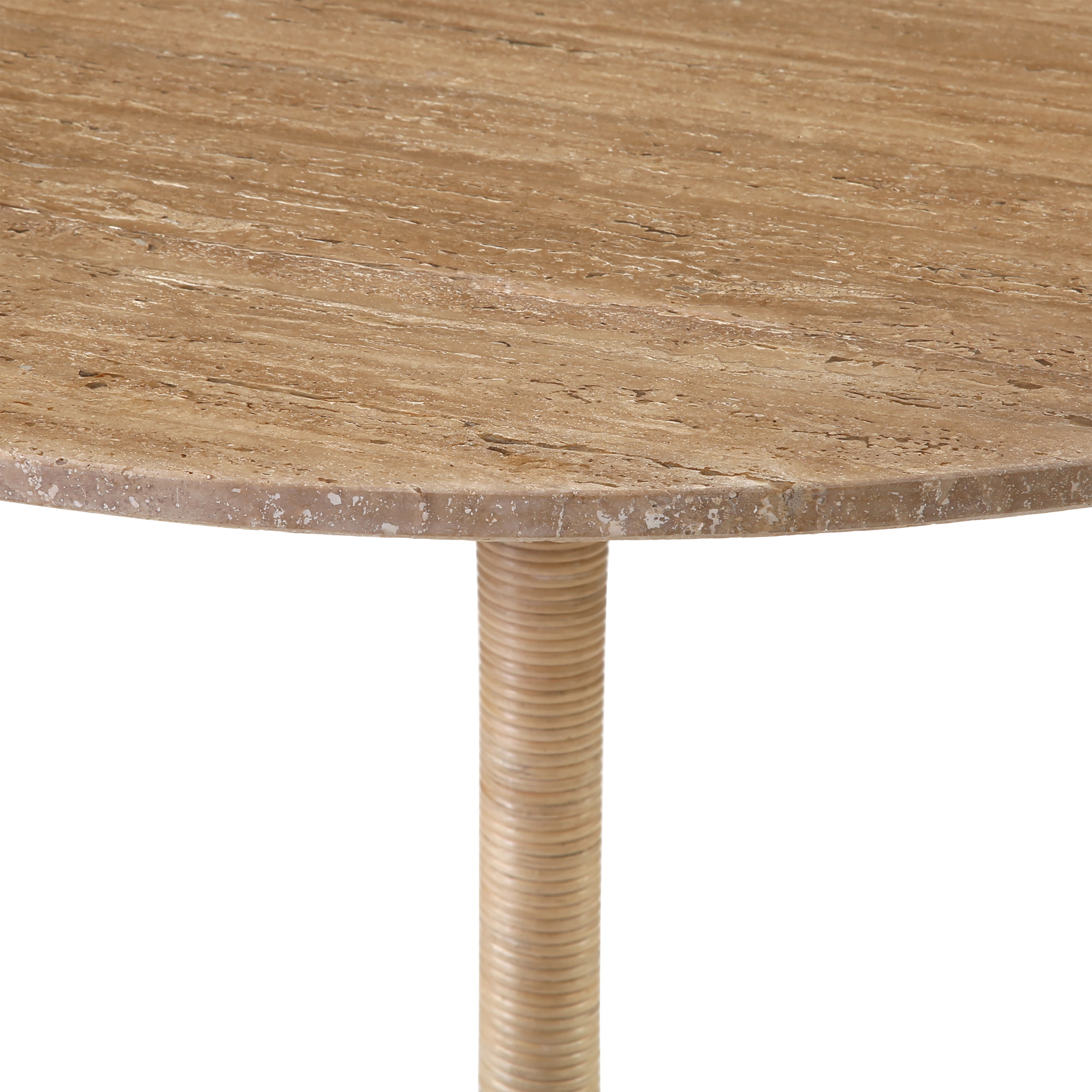 Martine Bistro Table Natural, Dining Table by Dovetail, 36" width x 30" height x 36" depth View 3