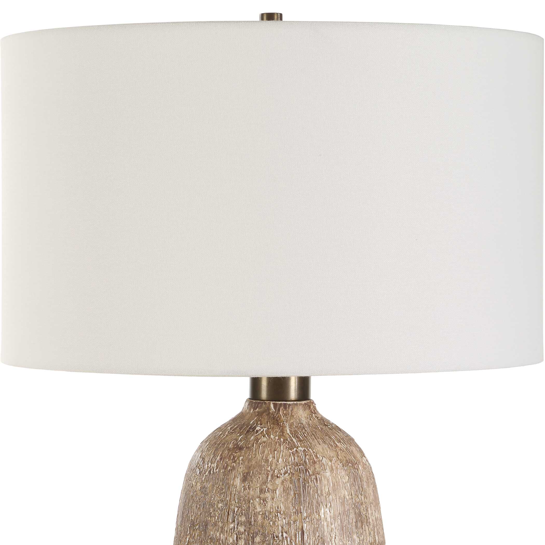Napier Earthy Brown Table Lamp, by Uttermost, 17" width x 27.5" height x 17" depth View 6