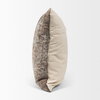 Khloe 20x20 Taupe Square Pillow Cover, Decorative Pillow by Mercana, 20" length x 0.5" width x 20" height thumbnail 4