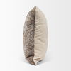 Khloe Taupe Square Pillow Cover thumbnail 3