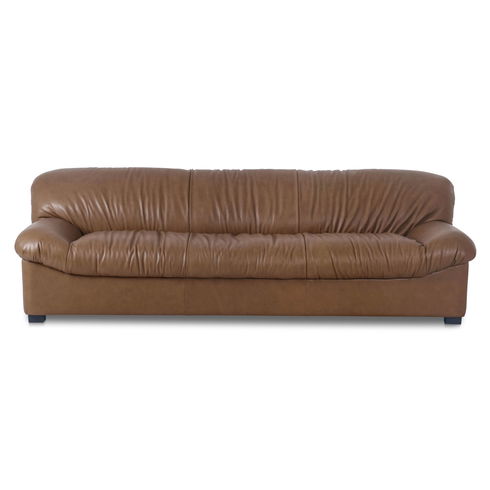 Halston Sofa Tan Leather