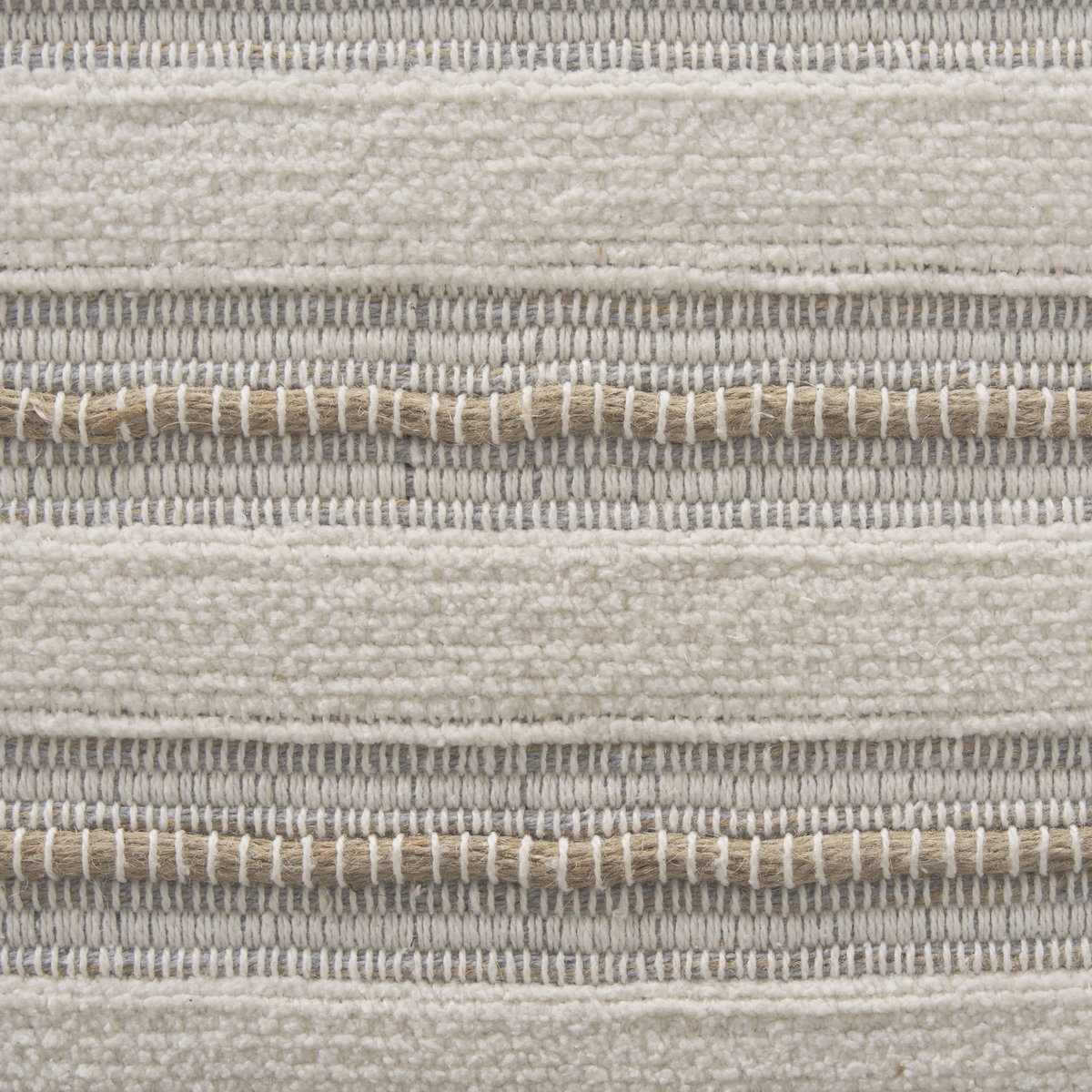 Taimo White Washed Light Brown Wood with Striped Fabric Seat Bench, Benche by Mercana, 62.2" length x 17" width x 19.3" height View 3