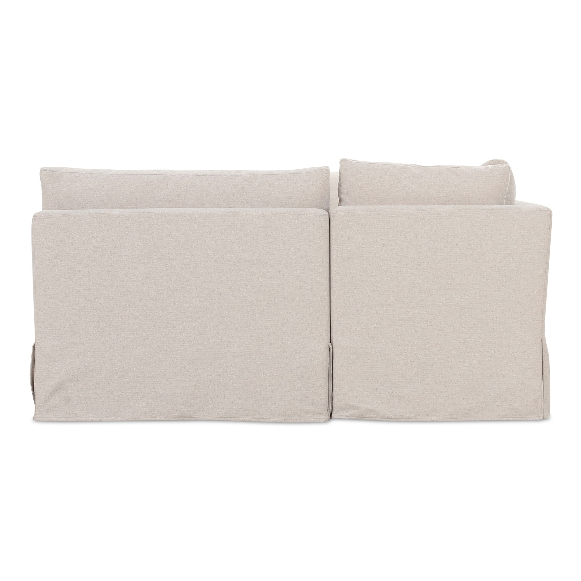 Fable Slipcover Dining Banquette U-shape Beige 129in large image 