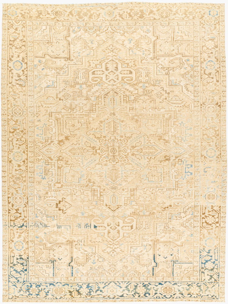 Antique One of a Kind Handmade Rug, by Surya, 10'8" length x 8'1" width