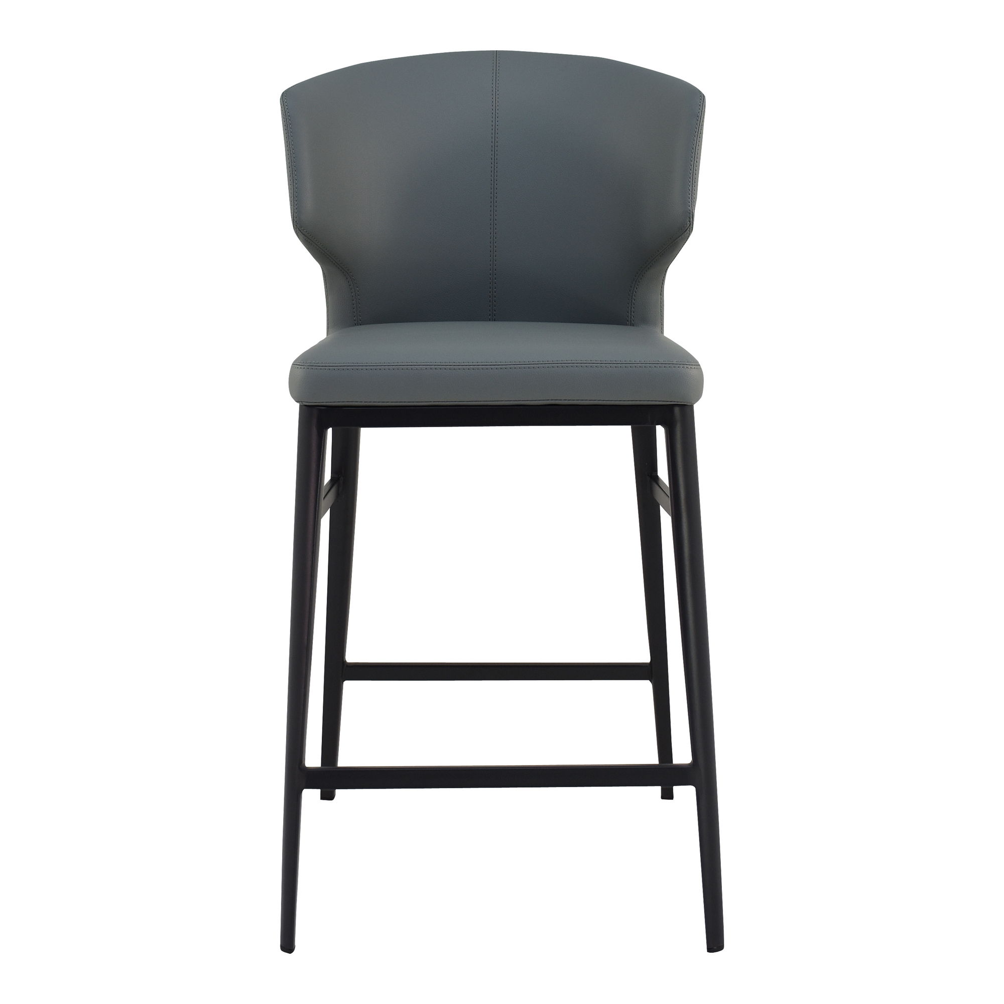 Delaney Counter Stool Grey, Counter & Bar Stool by Moe's Home, 20.5" width x 39.4" height x 21.7" depth View 1