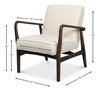 Ryder Chair, by Sarreid, 2'6" length x 2'3" width x 2'7" height thumbnail 15