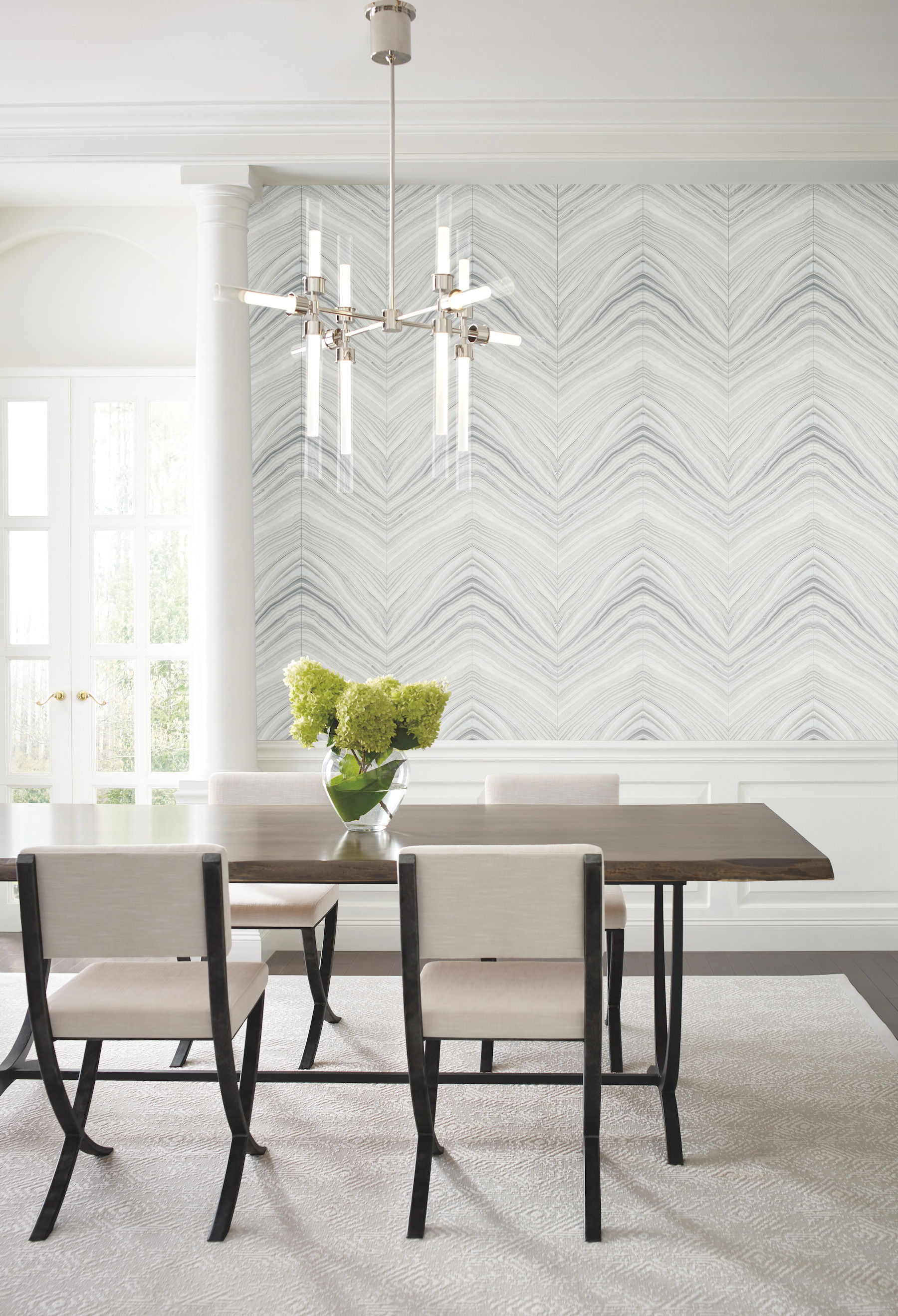 Onyx Strata Grey Wallpaper large image 