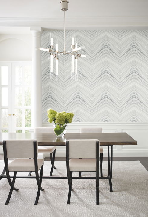 Onyx Strata Grey Wallpaper