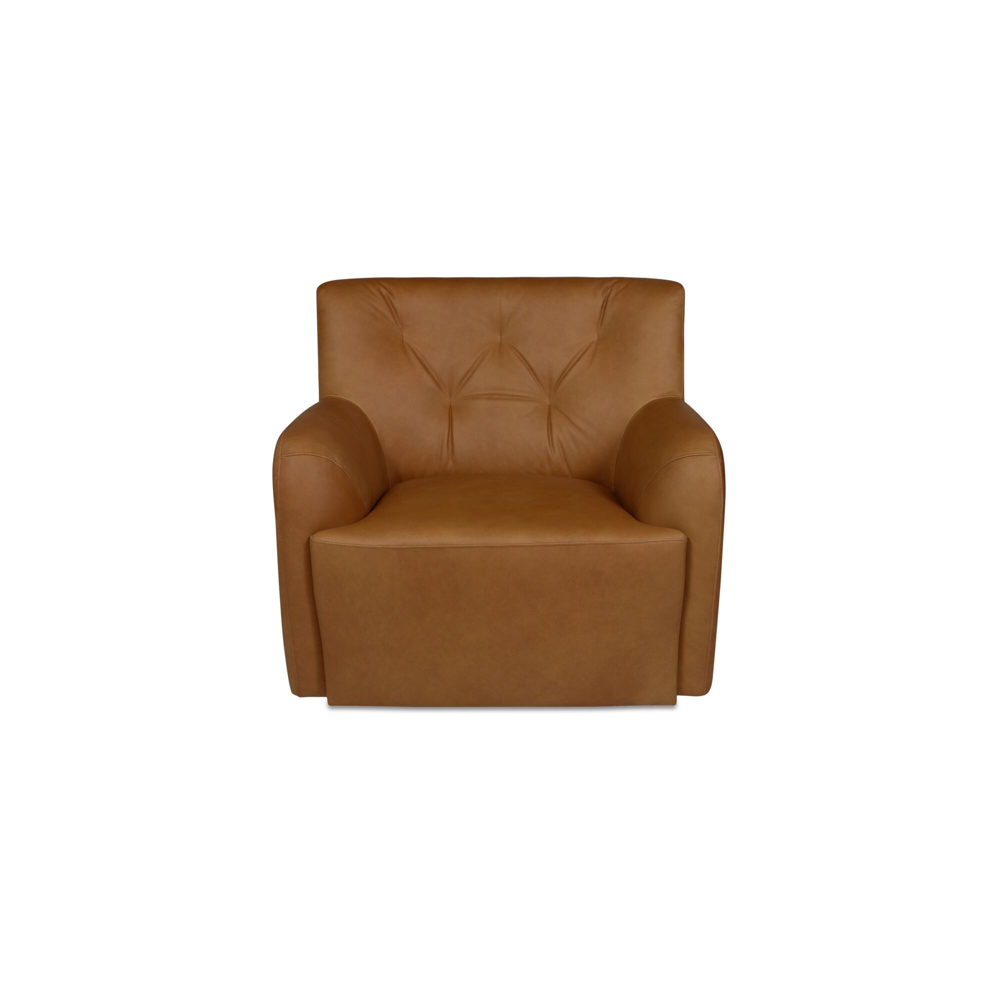 Sullivan Swivel Chair Tan, Accent Chair by Moe's Home, 34.65" width x 33" height x 34.65" depth View 1