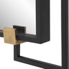 Ivey Rectangle Industrial Mirror, by Uttermost, 2'8.5" width x 3'6" height x 2.5" depth thumbnail 6