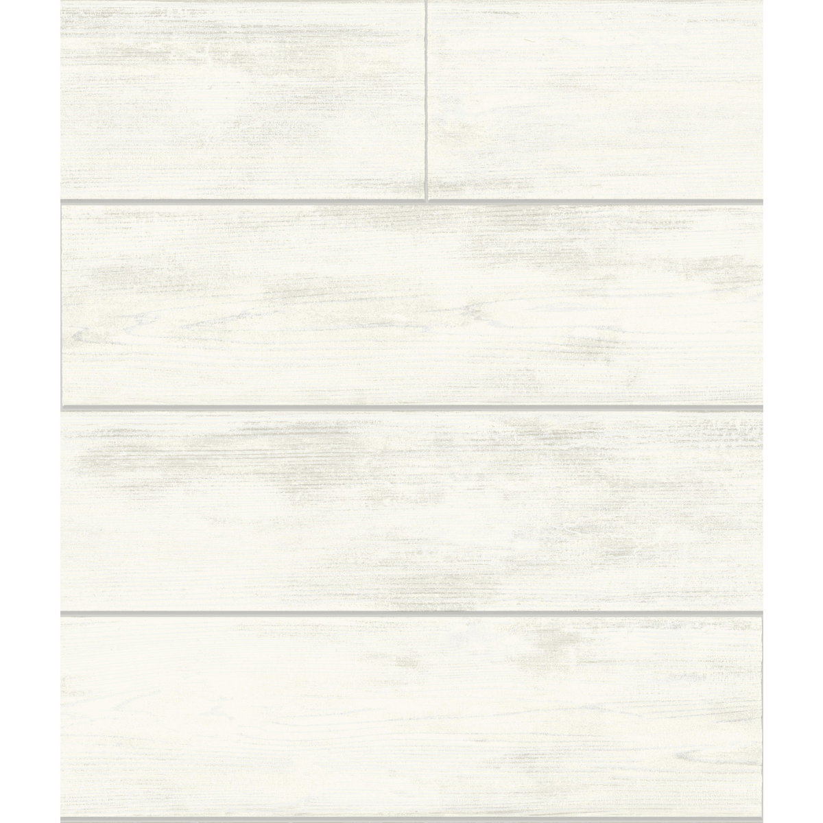 Shiplap White & Grey Wallpaper, by York Wall, 33' length x 1'8.5" width x 0.02" depth