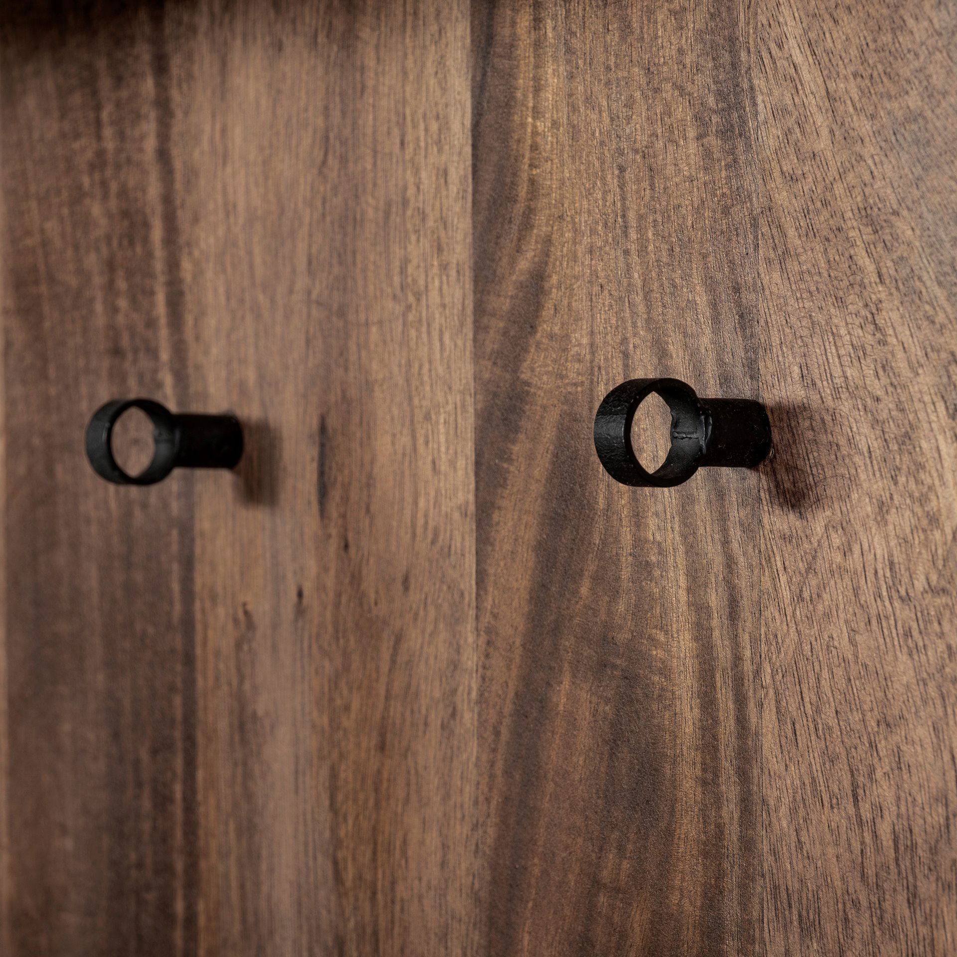 Glenn V 56L x 17W Dark Brown Wood with Cream Fabric Seat, 3 Drawers Hall Tree, Entry & Hallway by Mercana, 55.5" length x 16.5" width x 70" height View 10