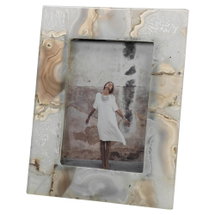 Online Designer Home Office Melrose Modern Classic Ivory Chalcedony Photo Frame - 5x7