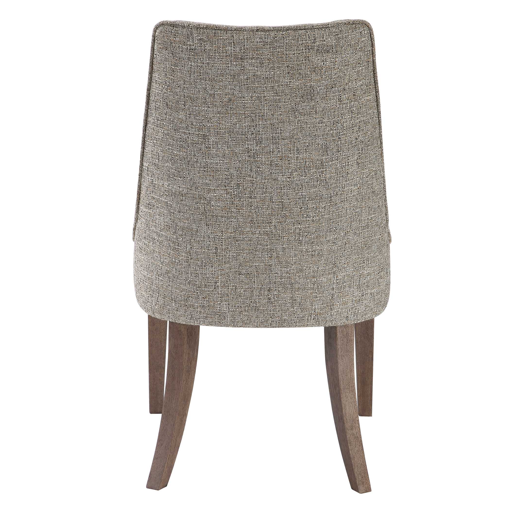 Daxton Earth Tone Armless Chair, Furniture by Uttermost, 22" width x 38" height x 27" depth View 7