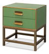 Gideon Shagreen Side Table  Watercress, by Sarreid, 1'6" length x 1'10" width x 2' height thumbnail 1