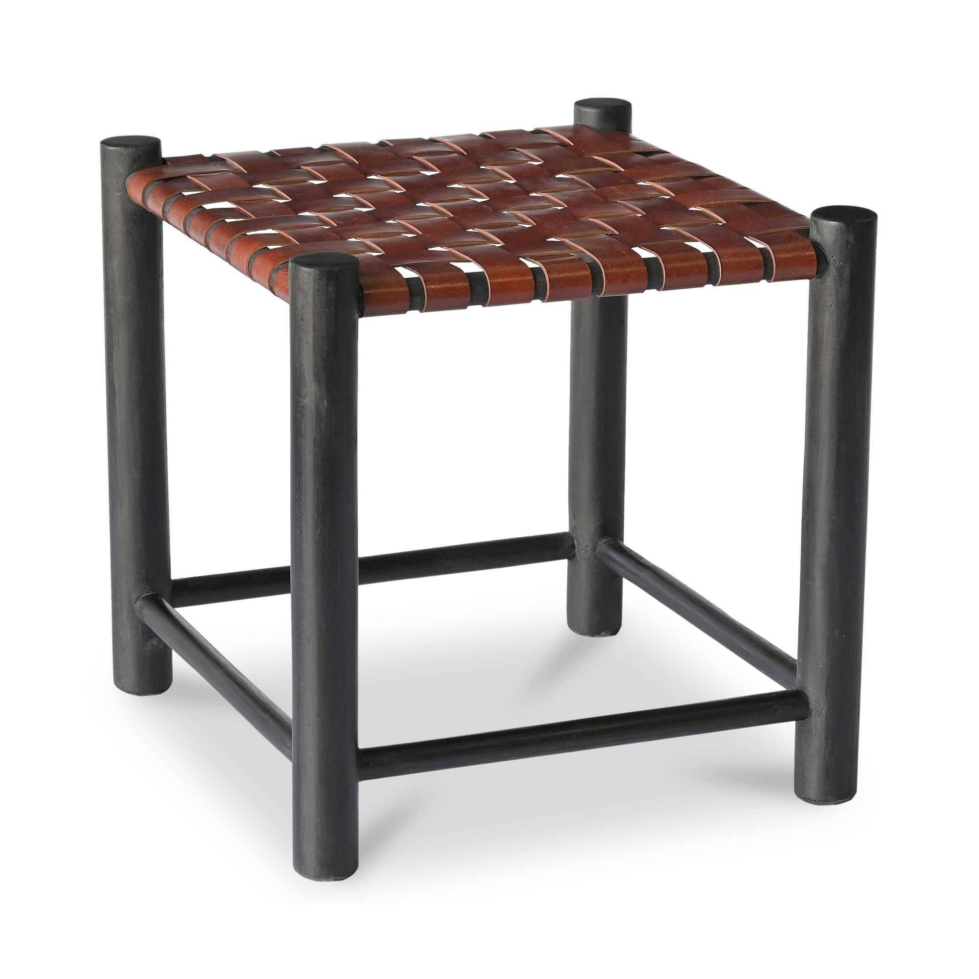 Selby Stool Burgundy large image 