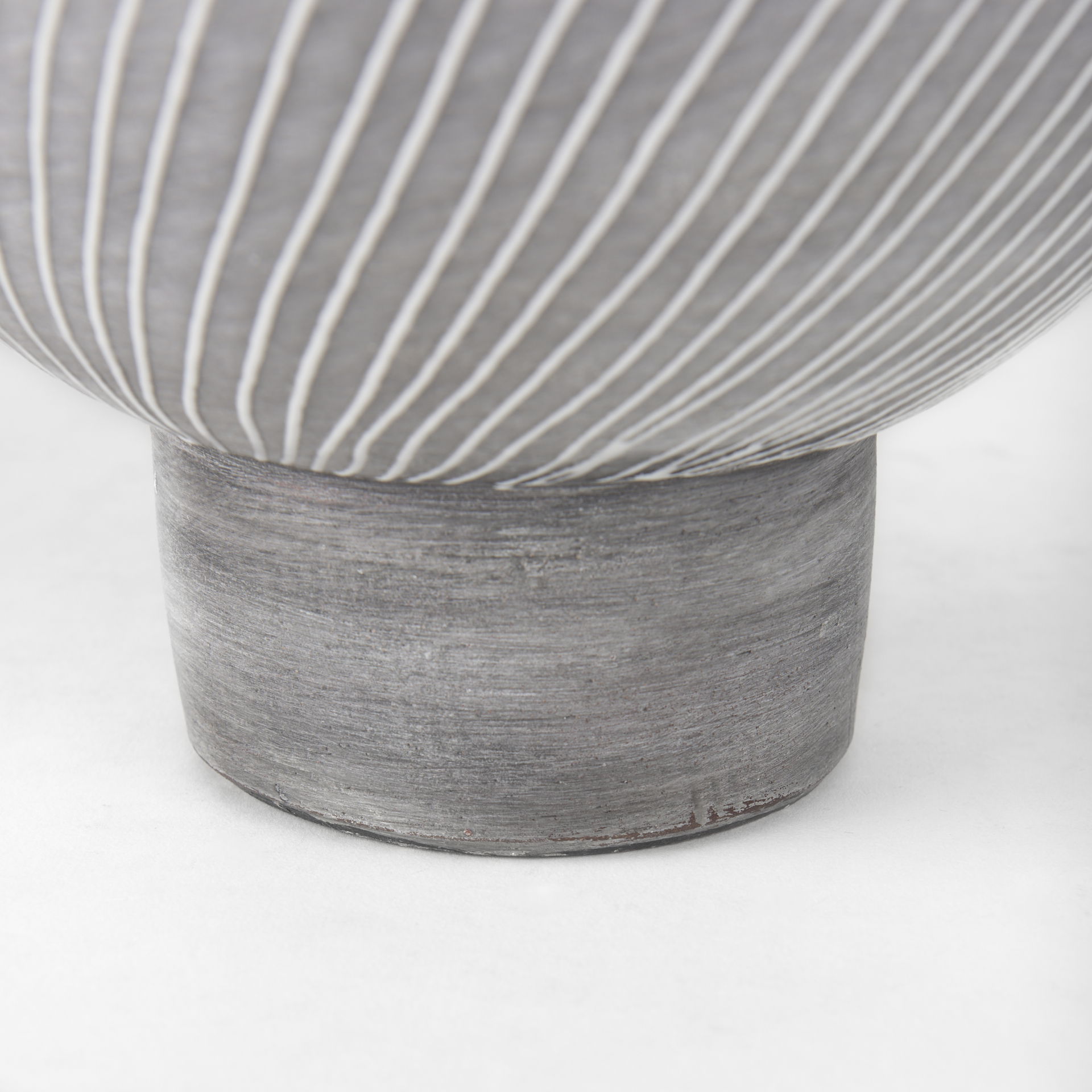 Blume 12.5H Off-White with Gray Textured Vase large image 
