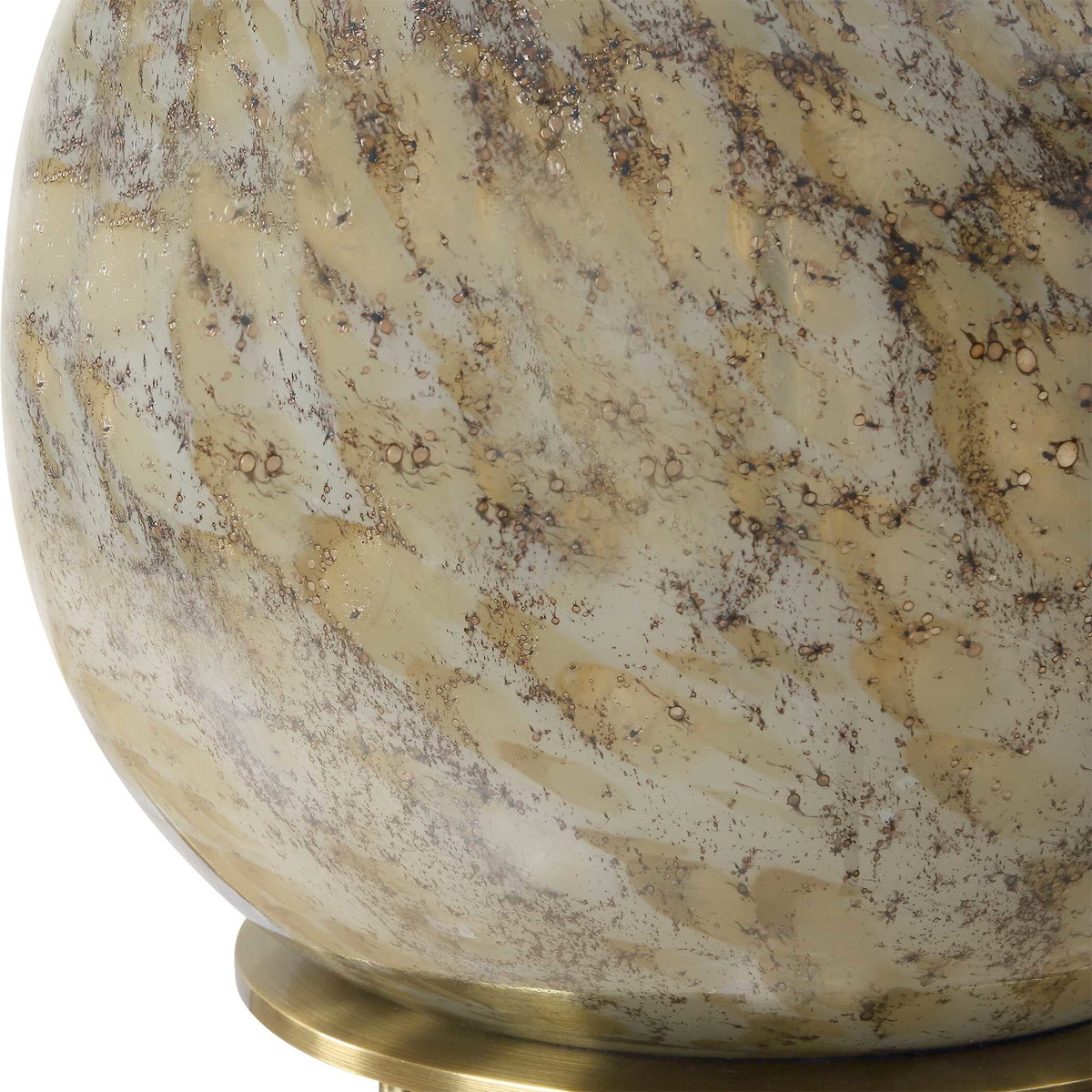 Rhine Brown Glass Table Lamp, by Uttermost, 17" width x 27.25" height x 17" depth View 8