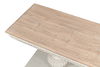 Hugo Console, Ant.White W/Natural Top, Console Table by Sarreid, 74" length x 20" width x 31" height thumbnail 11