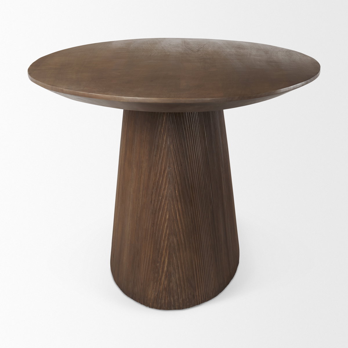 Lance 94'L x 50'W Oval Dining Table | Med Brown Wood | Seats 8, by Mercana, 94" length x 50" width x 30" height View 5