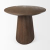 Lance 94'L x 50'W Oval Dining Table | Med Brown Wood | Seats 8, by Mercana, 94" length x 50" width x 30" height thumbnail 5
