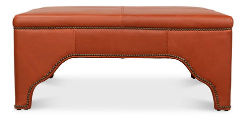 Streetman Cocktail Ottoman, Hermes Brown