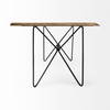 Papillion 84'L x 40'W Rectangular Dining Table | Modern | Blonde Wood & Black Metal | Seats 8, by Mercana, 84" length x 40" width x 30" height thumbnail 6