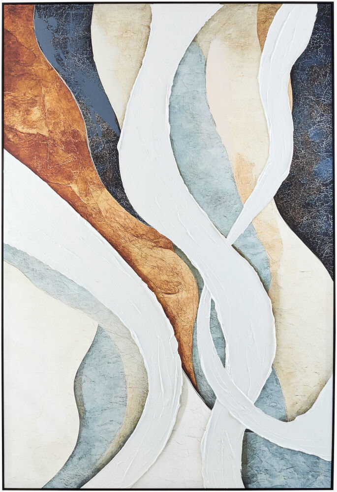 Praya Framed Art, Painting by Surya, 42" width x 62" height
