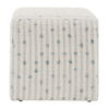 Joie White Chenille Ottoman, Furniture by Uttermost, 18" width x 18" height x 18" depth thumbnail 4