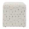 Joie White Chenille Ottoman, by Uttermost, 18" width x 18" height x 18" depth thumbnail 4