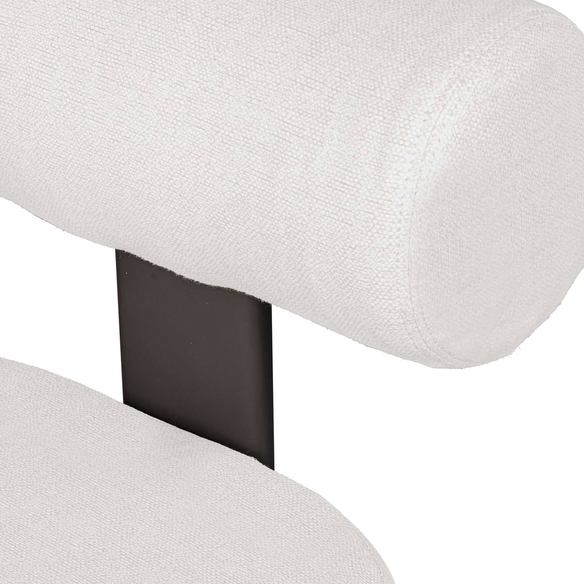 Bolster Back White Outdoor Dining Chair, Furniture by Uttermost, 20" width x 31.3" height x 28" depth View 8