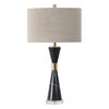 Alastair Black Marble Table Lamp, by Uttermost, 16" width x 29.62" height x 10" depth thumbnail 4