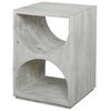 Hans White Side Table, Side & End Table by Uttermost, 18" width x 25" height x 18" depth thumbnail 1