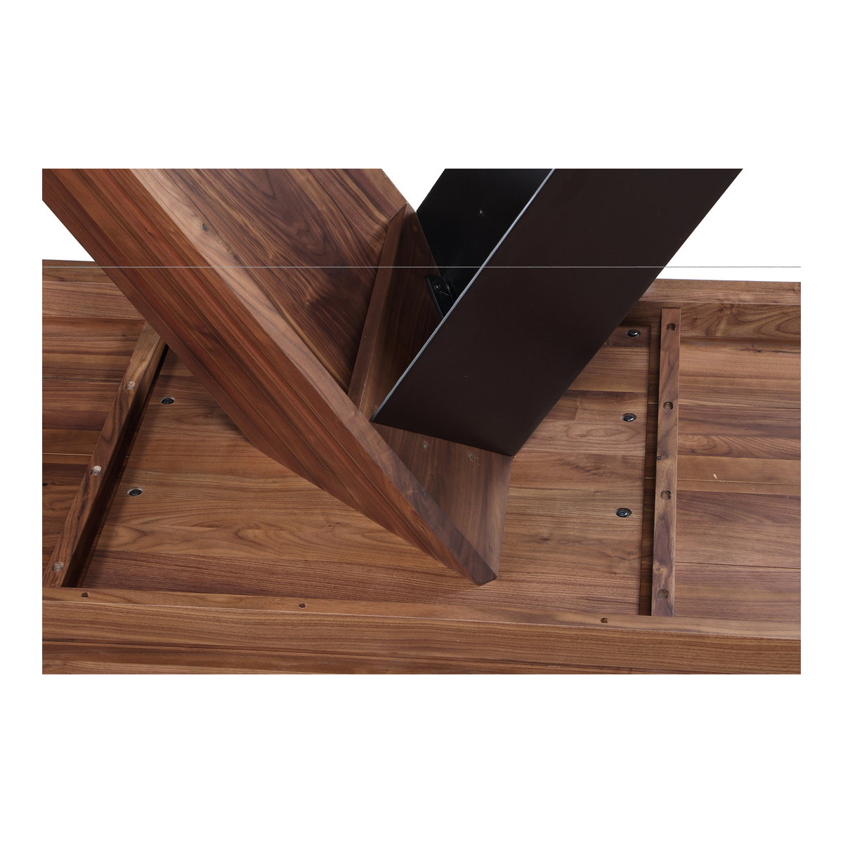 Axio Dining Table Brown, by Moe's Home, 80" width x 29.5" height x 40" depth View 8