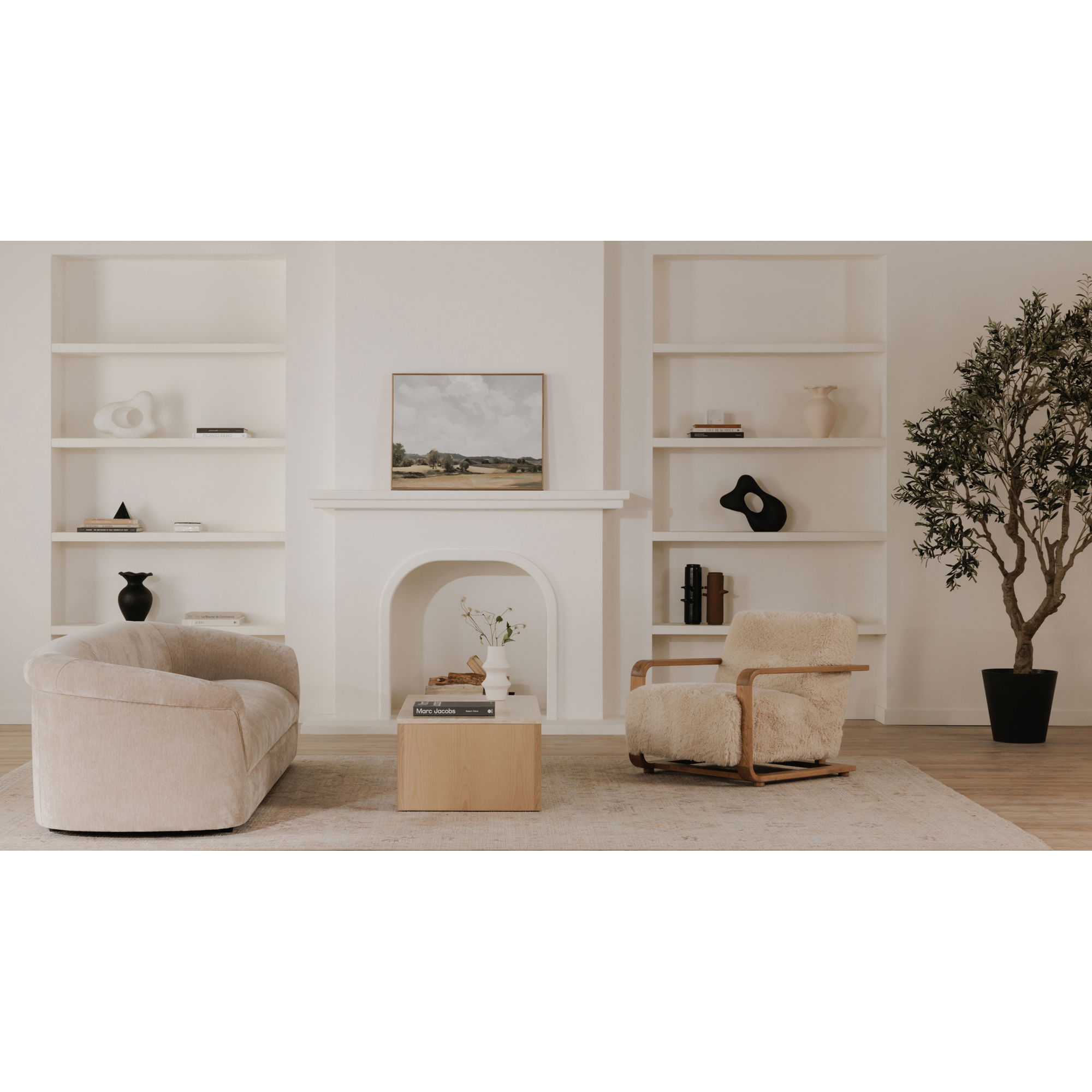 Thora Sofa Beige large image 