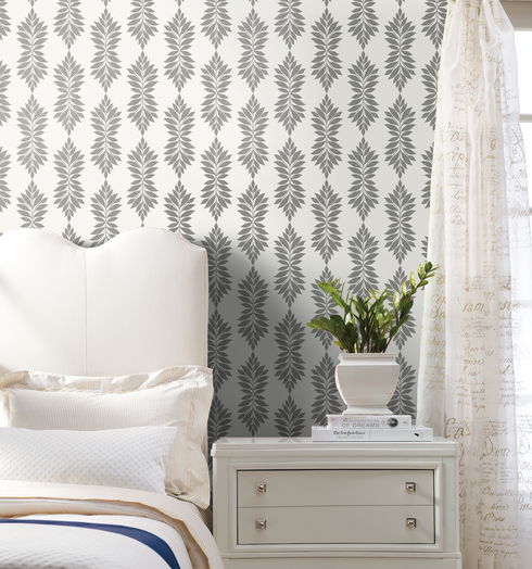 Broadsands Botanica Grey & Off White Wallpaper